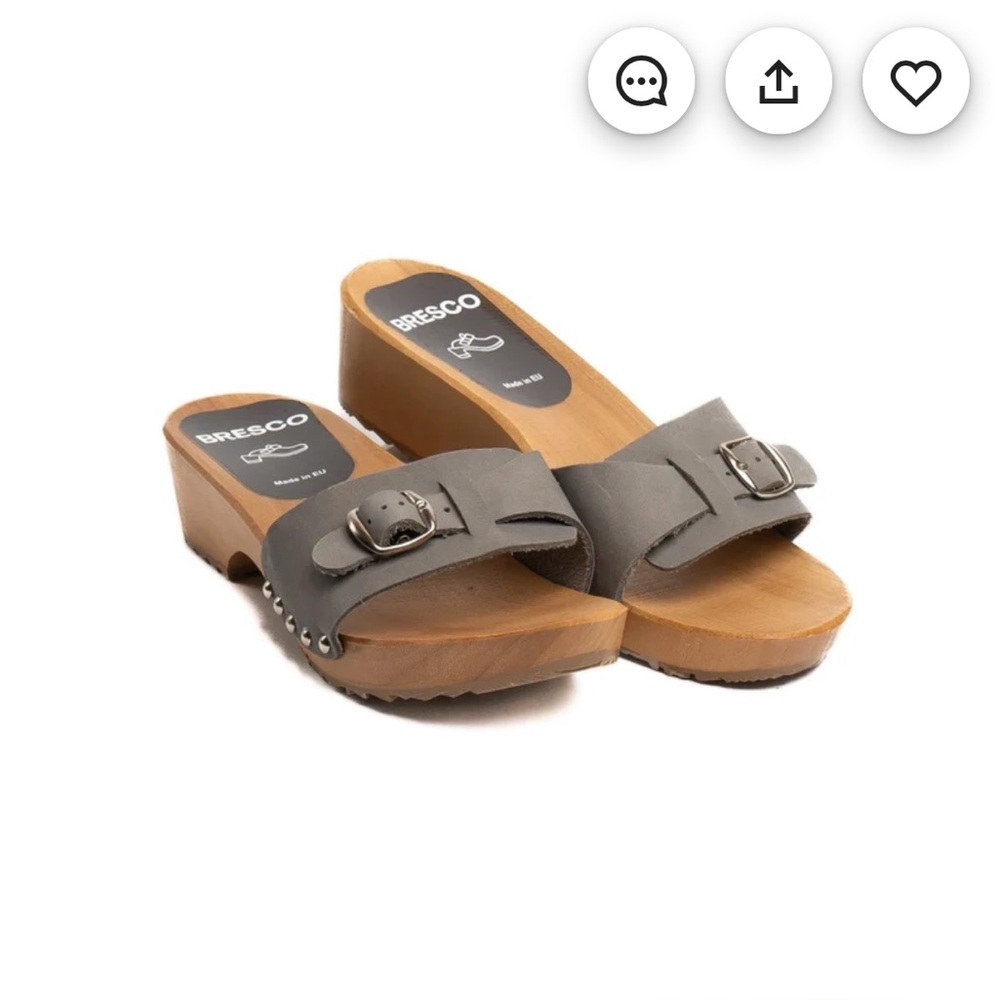 Gray Women's Wedge Sandals